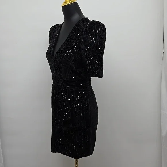 black flared sleeve dress Half Zip Dress | Black | Soft & Comfy Material | S